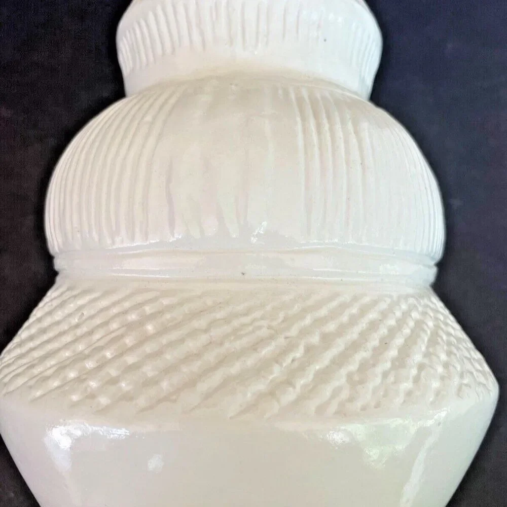 NEW Triple Gourd White Vase 9
